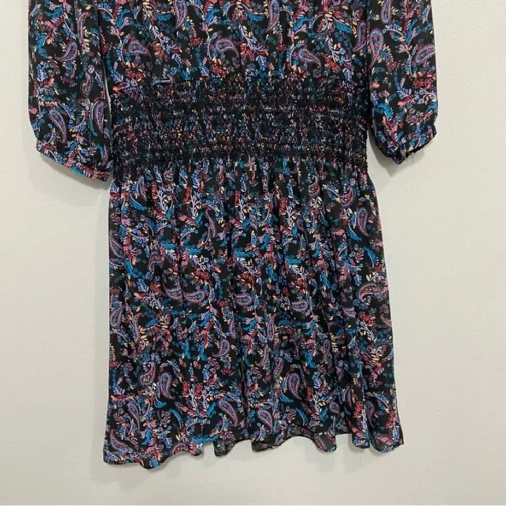 Anthropologie Vanessa Virginia Daytripper Paisley Floral Smocked Dropwaist Dress - Picture 5 of 15